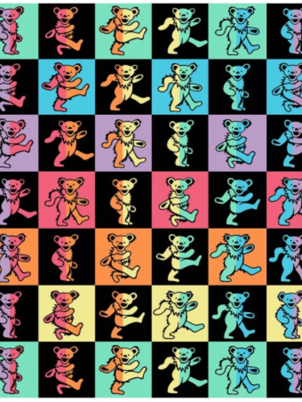 Grateful Dead Dance Floor Blanket ~ Officially Licensed ~ 50" x 60" ~ Brand New!